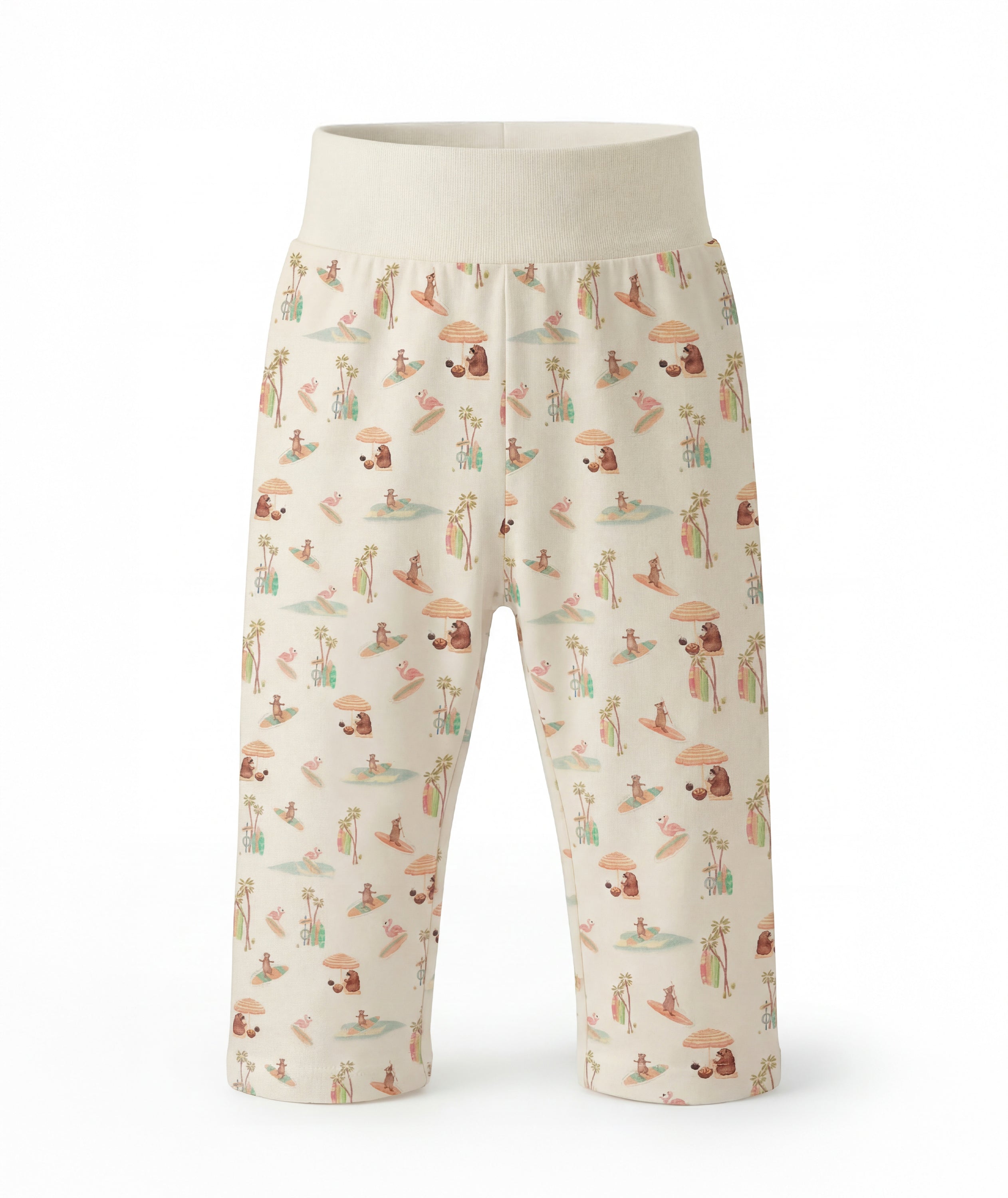 Patterned pants on a white background