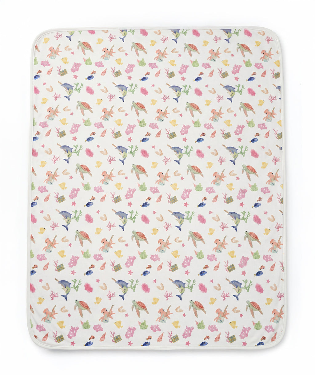 Floral patterned product on a white background