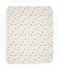 Floral patterned mat on a white background