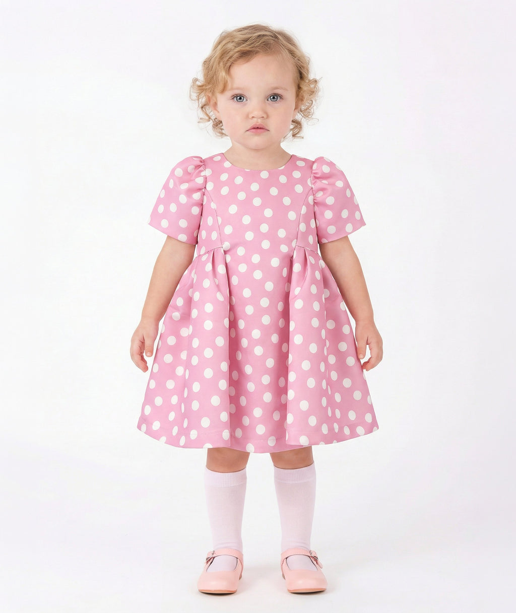 Pink Dot Charm Baby Dress