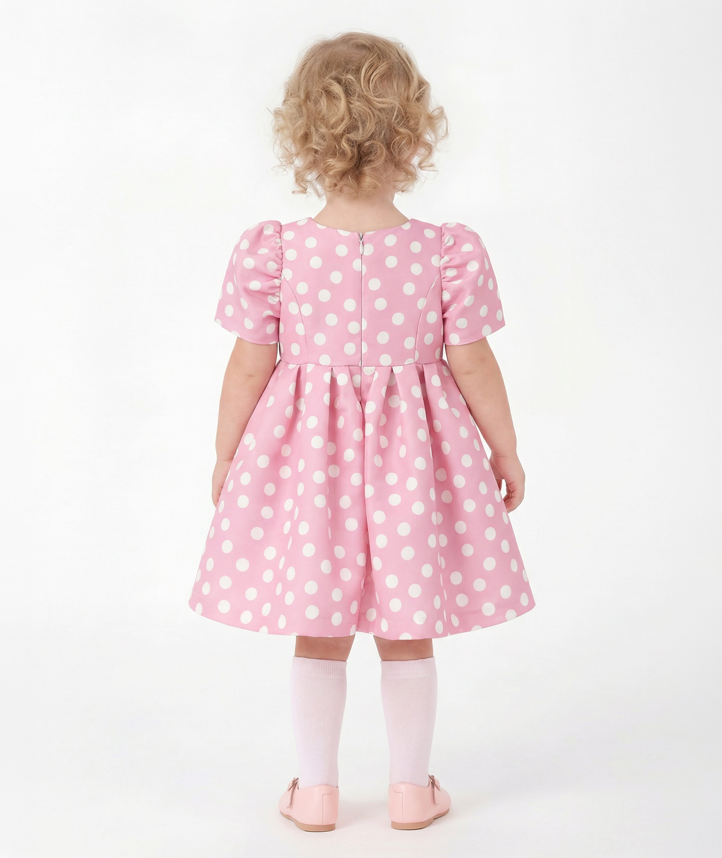 Pink Dot Charm Baby Dress