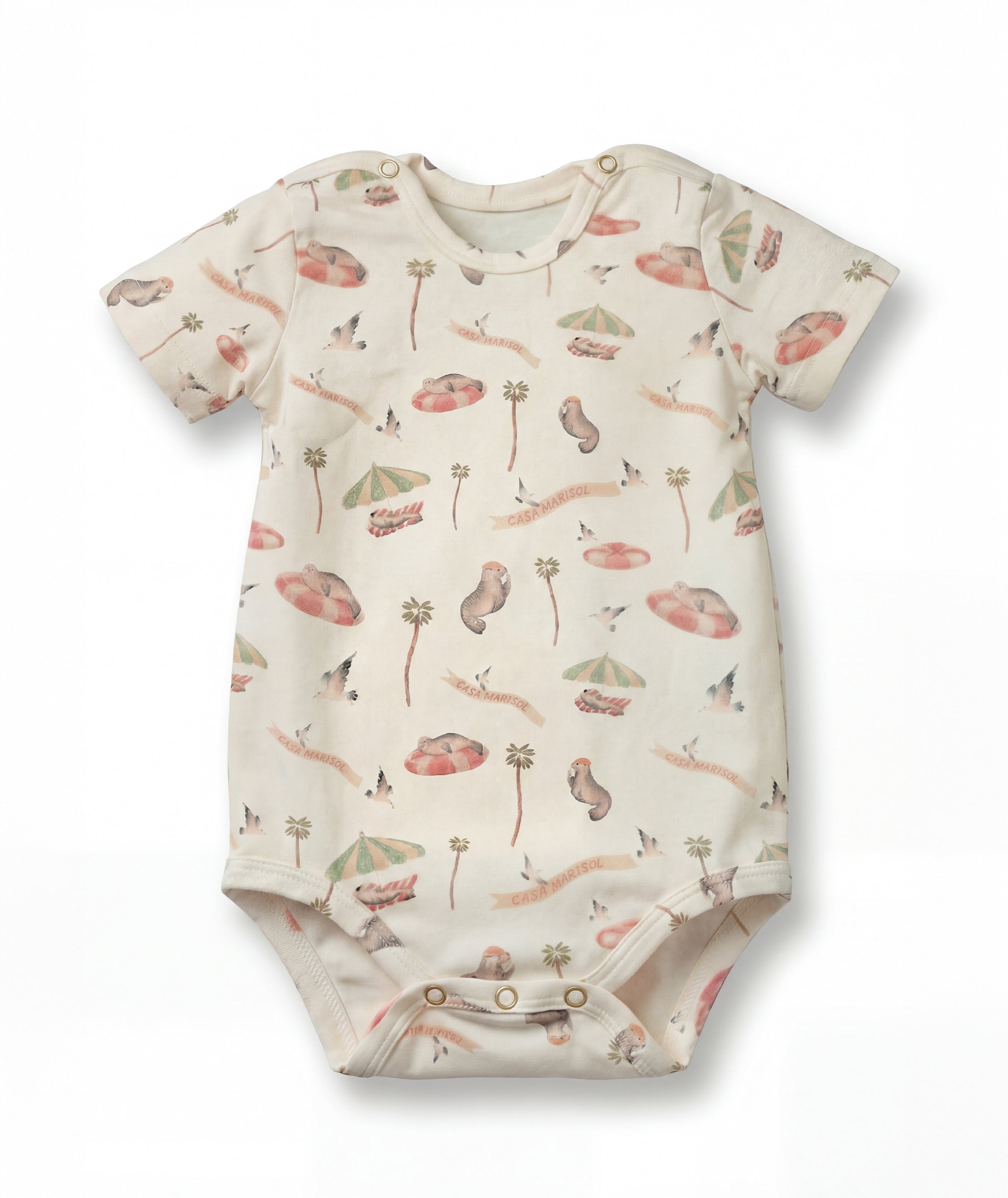 Luxury 3-Piece Bodysuit Newborn Gift Set — Pool Party