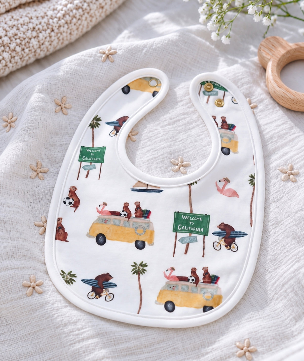 Baby Bib — Road Trip