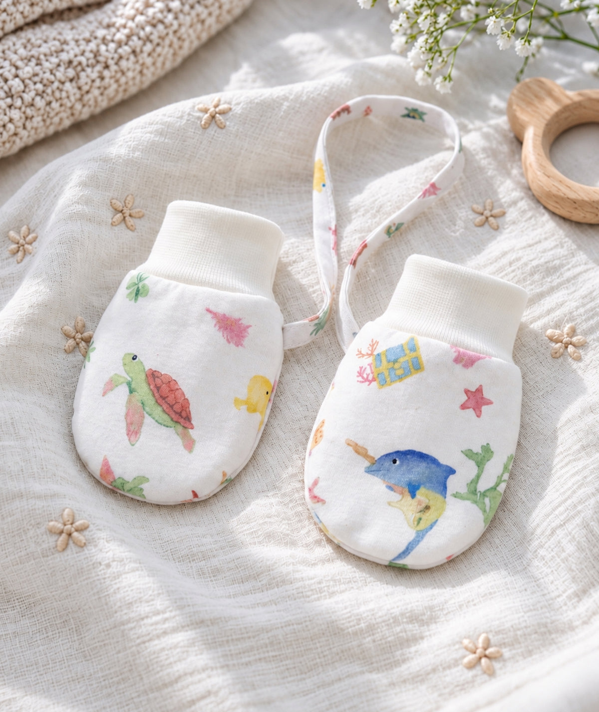 Baby Mittens — Ocean