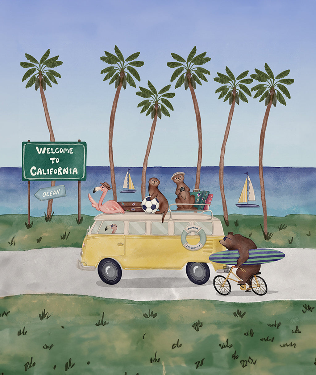 Baby Beanie — Road Trip